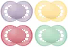 Amazon.com : MAM Original Matte Baby Pacifier, Pink/Purple